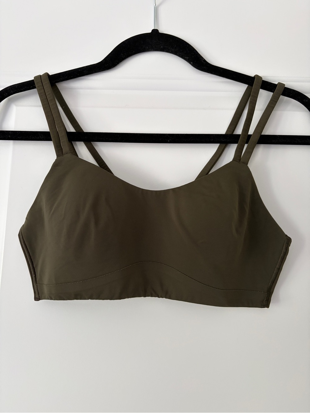 lululemon athletica Like a Cloud Olive Double-Strap Sports Bra